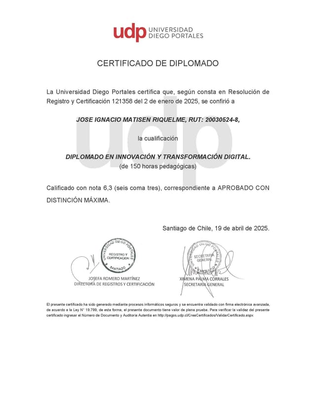 Diploma Innovación y Transformación Digital